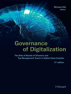 cover image of Governance of Digitalization